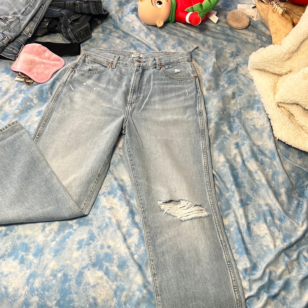 Wrangler Wild West, High rise straight jeans.